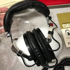 Vintage Pioneer SE-30A Stereo Headphones White Boxed Japan 8 Ohm Retro Audio