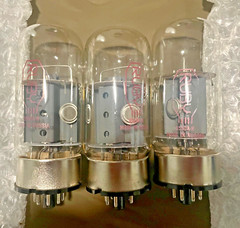 Lot of 3 Vintage Ruby Vacuum Tube 6550A-R Made in Russia Open Box Untested