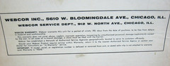 Webcor VISCOUNT Instruction Handbook for Hi-Fi Tape Recorder Model 2103