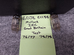 2x Mullard IEC Great Britain 6DJ8 ECC88 Vacuum Tube