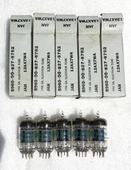 G.E JAN 12AX7WA Tubes NOS (Lot of 5pcs)