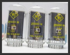 3 x RFT WF NOS Z5680M Z568M B 7037 Nl 7037 Nixie Clock Display Tested Tubes