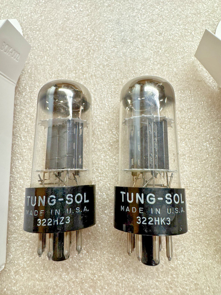 Tung-Sol 6SN7GTB D Getter Pair Low Noise Preamp Tubes
