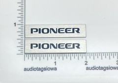 Pioneer HPM-200 Speaker Badge Logo Emblem Pair – Aluminum Reproduction