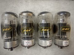 GEC KT88 6550 Black Plate OOO getter Tested NOS Tightly Matched Quad
