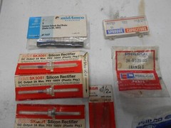 Lot of 11 vintage new/old stock Philco/RCA/Mallory/MidAmco electronic parts