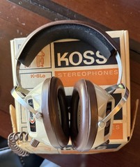Vintage Koss Stereophones Headphones K/6LC In Original Box – 1971