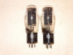 2 x 5Z3 RCA Tubes*Black Plate*TV7-Tested*#2