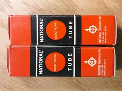 Pair of Tungsram (National lbl) 12AX7 ECC83 NOS NIB Vacuum Tubes #3 -11% matched