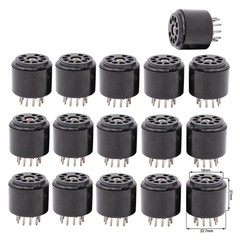 16PCS 9PIN Tube Socket Testing Saver For 12AX7 ECC83 5670 6DJ8 12AU7 DIY HiFi