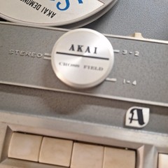 Akai X-355 Crossfield Reel to Reel Tape Recorder w/ Akai Reel – For Parts Repair