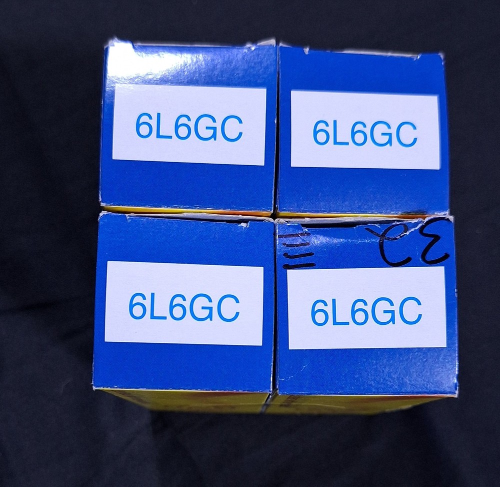 JJ 6L6GC Quad Matched Set Vacuum Tubes