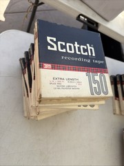 Vintage Scotch Magnetic Tape 150 1/4 x 1800 feet 7″ Reel in Box – 12x