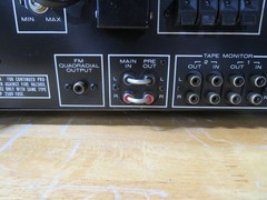 Marantz 2325 RCA Phono/Aux plate replacement. NEW 3D printed part. Red & Black