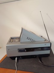 🔥Vintage 1981 Panasonic CRT Monitor 4 Inch TV Television Radio Combo Retro Game