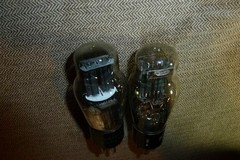 2 – 25Z5 Glass Amplifier Vacuum Tubes Item #314
