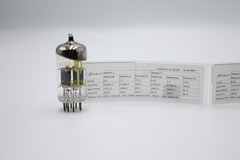 2 PCS ECC83 / 12AX7. RFT. Getter Ring. Tested on Etracer. Dual triode.