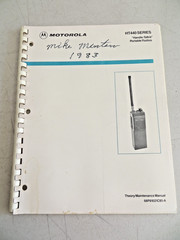 Motorola HT 440 Handie Talkie Radio Maintenance Manual