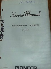 Pioneer SR-202W Amplifier Service Manual Original