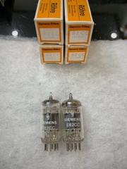 Siemens E82CC 12AU7 ECC82 ECC802S Triple Mica NOS NIB Tested Matched Pair