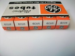SLEEVE OF 5 GE 6CU5 TUBES