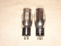 2 x 5Z3 RCA Victor Tubes*Hanging Filament*Black Plate*TV7-Tested*#4