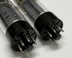Matched Current Pair Matsushita EL34/6CA7 Tubes One Labeled Sylvania Test Strong