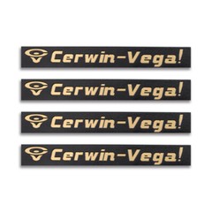 Cerwin Vega AT-15 Speaker Badge Emblem Custom 95mm(3.74″)X12.5mm(0.49″) GOLD