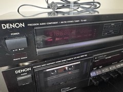 Denon DRW-750 Dual Cassette Deck + TU-460 Tuner Tested w/ 6 TDK Tapes