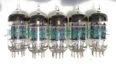 G.E JAN 12AX7WA Tubes NOS (Lot of 5pcs)