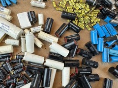 Big Lot of vintage Capacitors Electrolytic CDE Yellow Film Mallory Whale Richey
