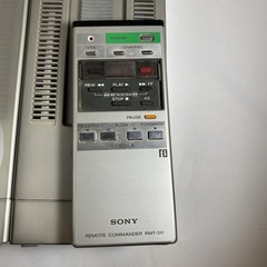 Sony Betamax SL-2000 w/ Tuner Timer TT-2000, AC-220, & Remote – Powers On