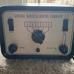 General Radiotelephone Company Vintage Control Box Transceiver model VS-6