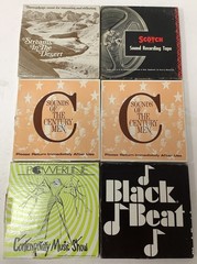 VTG 1980-81 Radio Show Reel to Reel Lot Black Beat Powerline Cue Sheets Not Test