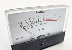 Vintage Calrad Electronics 60-148 3″ VU Analog Panel Meter Audio Signal Level