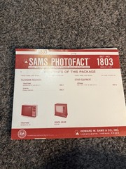 Vintage SAMS Photofact Set 1803 Truetone Zenith JC Penney TV Service 1979
