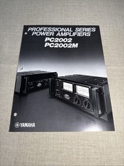 professional series power amplifiers pc2002 Pc2002m Sales Brochure