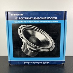 NEW! Vintage Radio Shack 12″ Bass Woofer Speaker 40-1026A 8 Ohm 100W 50WRMS NOS!