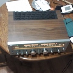 Sansui G-8000 Vintage Stereo Receiver Silver Face with Wood Case