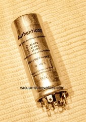 CAPACITOR 20/20/20 550V Authenticap Fisher 50A 50AZ Positve Ground Can KTL35