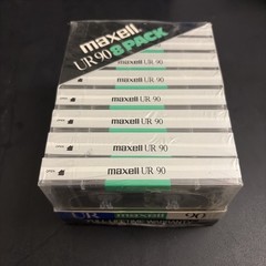 VTG 1980’s Maxell Japan UR 90 Blank NOS Sealed Unused Cassette Tapes 8 PACK