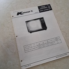 Admiral Kmart Service Manual Color Television 9M45 K105A SK-C1952A Illustrated