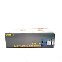 Sony ICF-S77W FM/AM/TV Shower Radio 4 Band Receiver Tap Tunes Vintage