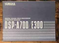Yamaha DSP-A700 DSP-E300 DSP Processor Owners / User Manual *Original*
