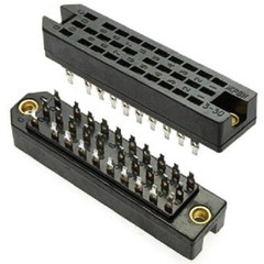 30 PIN CONNECTOR MALE+FEMALE RP3-30A SILVER! USSR ~ DS121-130 FMN TGL 10395