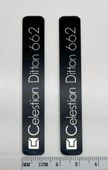 Celestion Ditton 662 Speaker Badge Logo Emblem Custom Made Aluminum PAIR