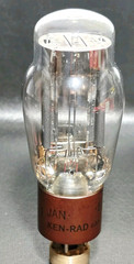 1 Kenrad JAN 5R4GY Black Plate D Getter Vacuum Tube Tested NOS On TV 7