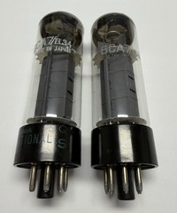 Matched Current Pair Matsushita EL34/6CA7 Tubes One Labeled Sylvania Test Strong