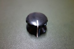 1 Pc RCA / BIC 1″ Bakelite 1/4″ Shaft – Brass Insert “copy” Audio Knob