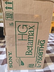 Lot 12 SONY BETAMAX L-750BTHG HI-PACKING BETA VIDEO CASSETTES 222m NEW
